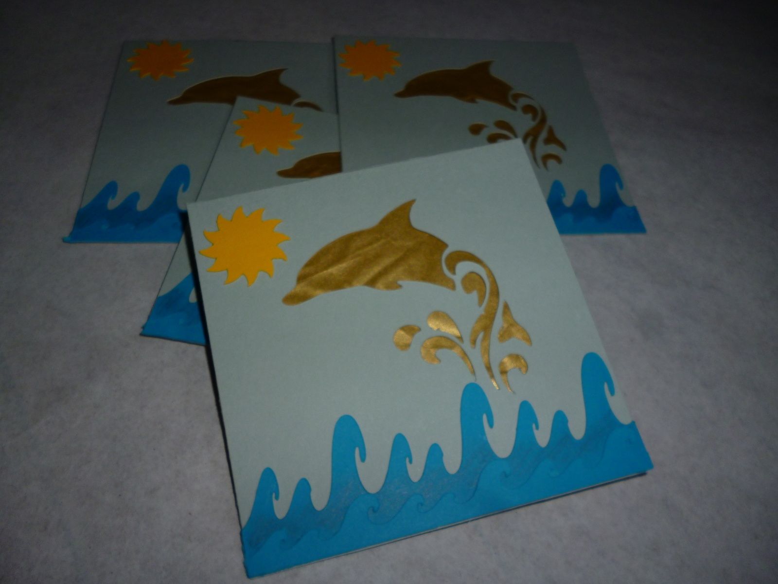 Carte D Anniversaire Dauphin Les P Tites Mains A L Ouvrage