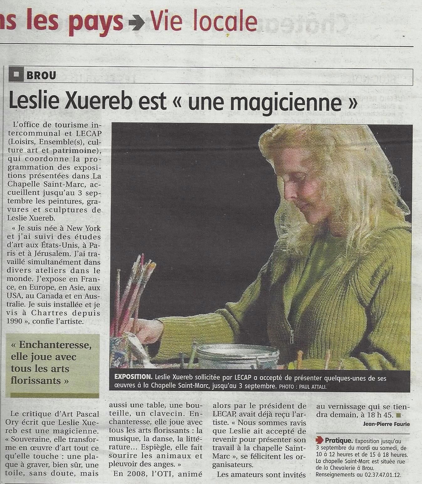 Les œuvres de Leslie Xuereb illuminent la Chapelle Saint Marc