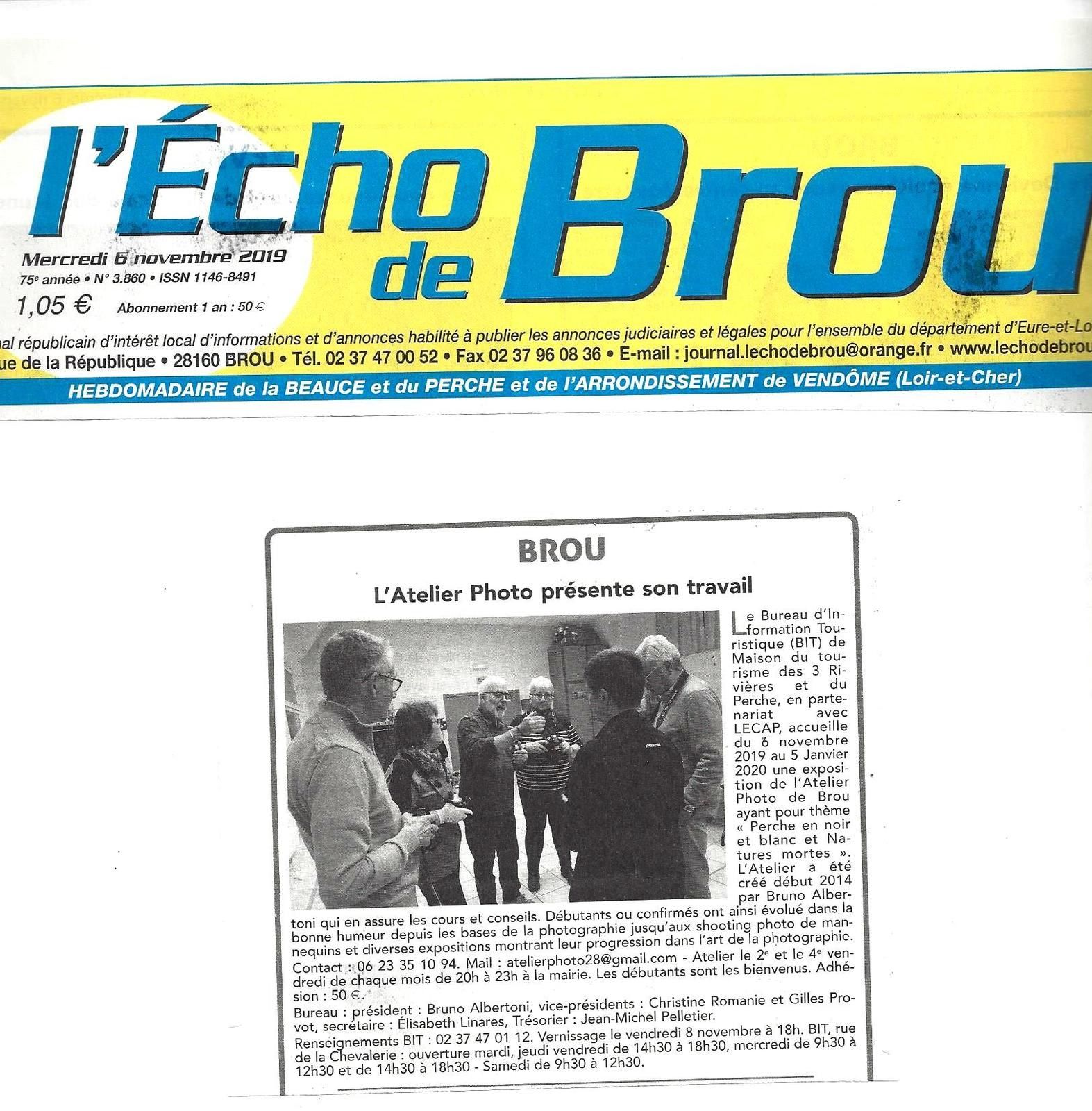 L'Atelier photo expose au Bit de Brou