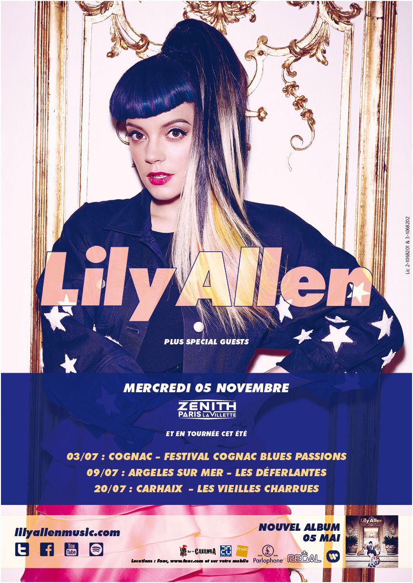 Réservations : Lily Allen au Zénith de Paris le 5/11