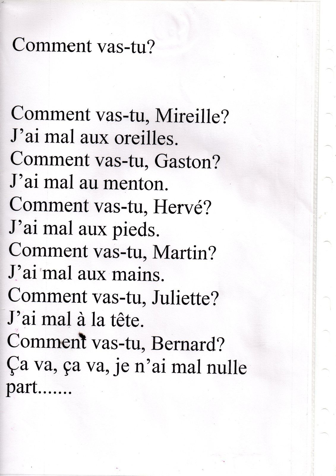 Comptines Et Poesies Maternelle Point De Croix Bavoirs Sorties De Bain