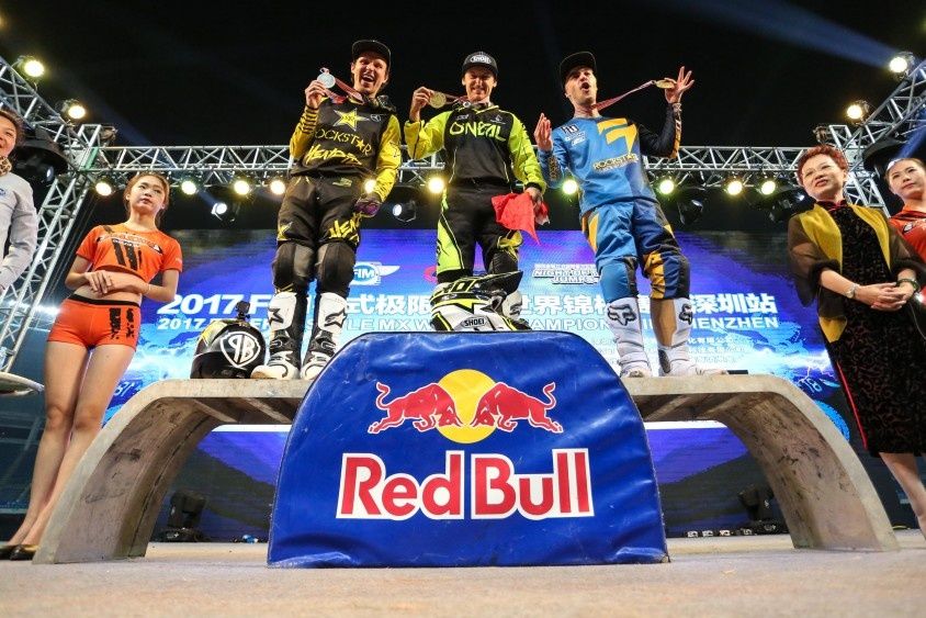 Podium de cette épreuve de fresstyle