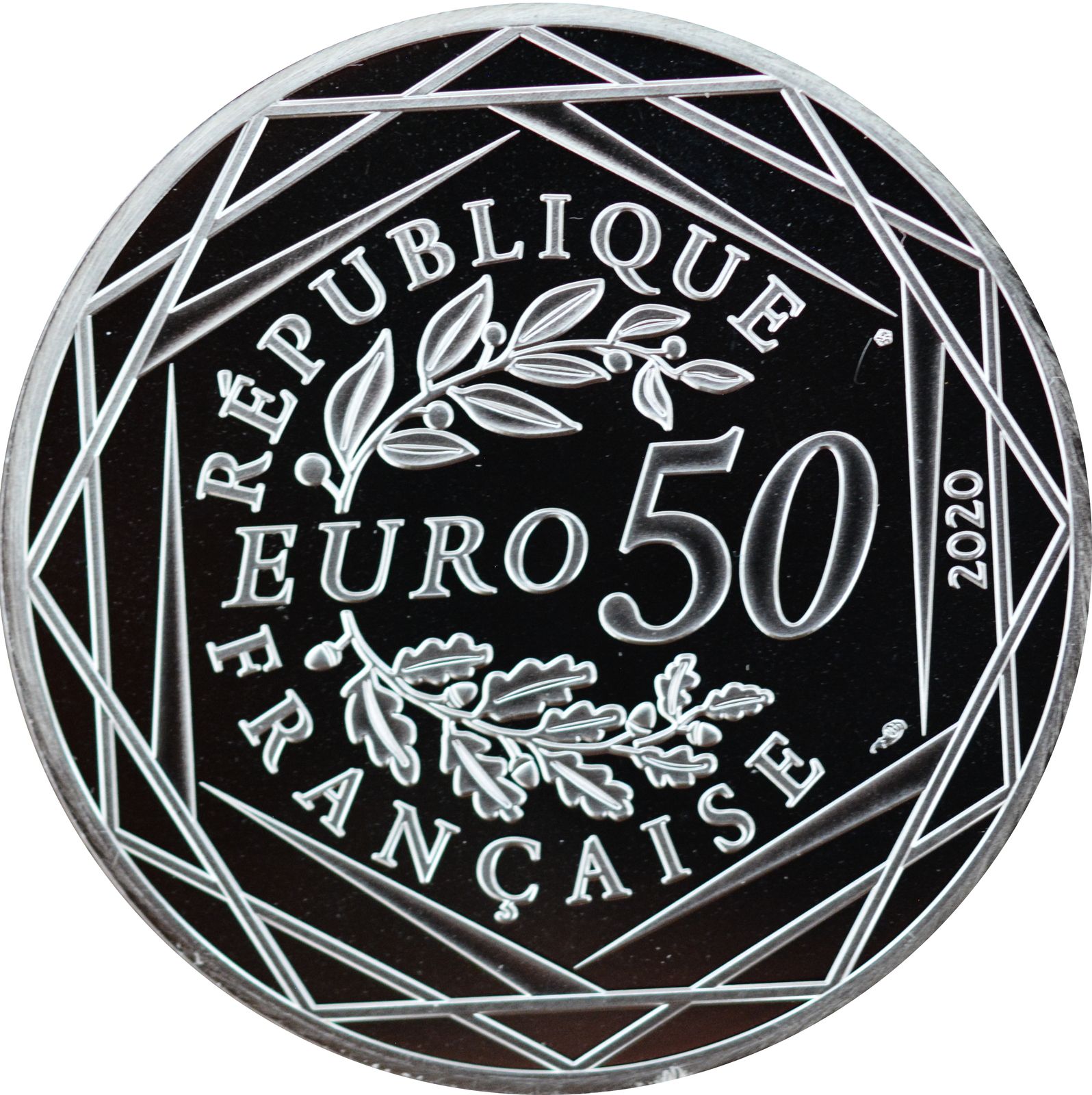 50 euro colorisée Les Schtroumpfs: Le Grand Schtroumpf 2020 France