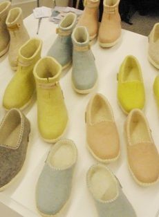 Shoes of the firm Angel Felting. Photo ©2018 Teddy Crispin 