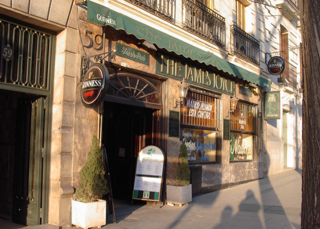 Los sótanos del café Lion, situado en Alcalá 59, entre Cibeles y la Puerta de Alcalá- The James Joyce today.