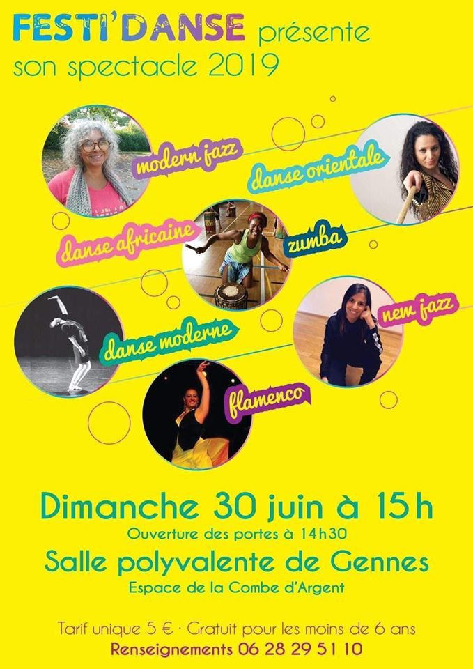 Gala Festi Danse le 30 juin 2019 à Gennes 