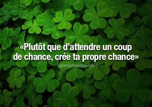 A toi de saisir TA chance...