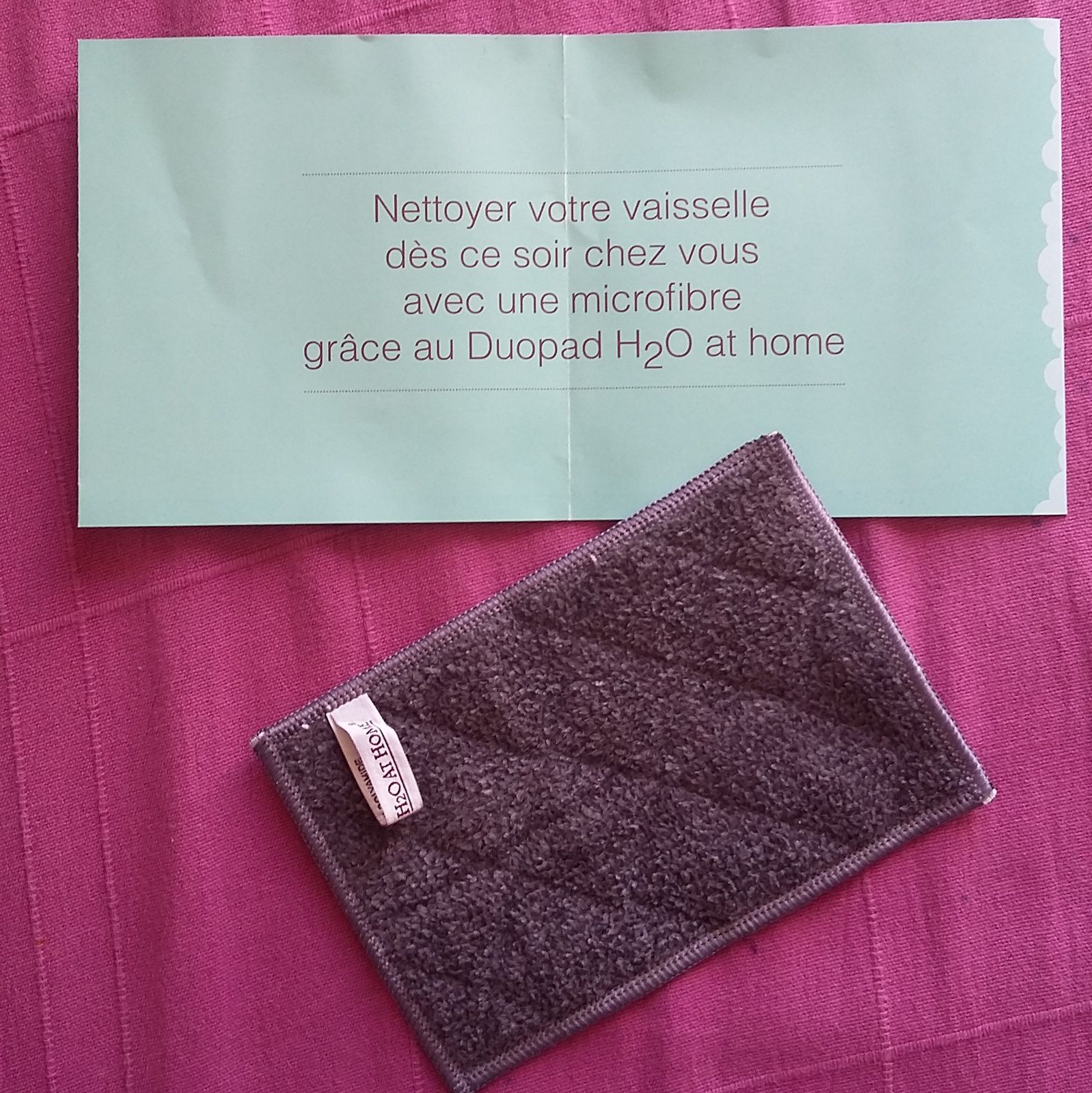 Le Duopad, l'éponge lavable et durable H2o at Home : Vous ne