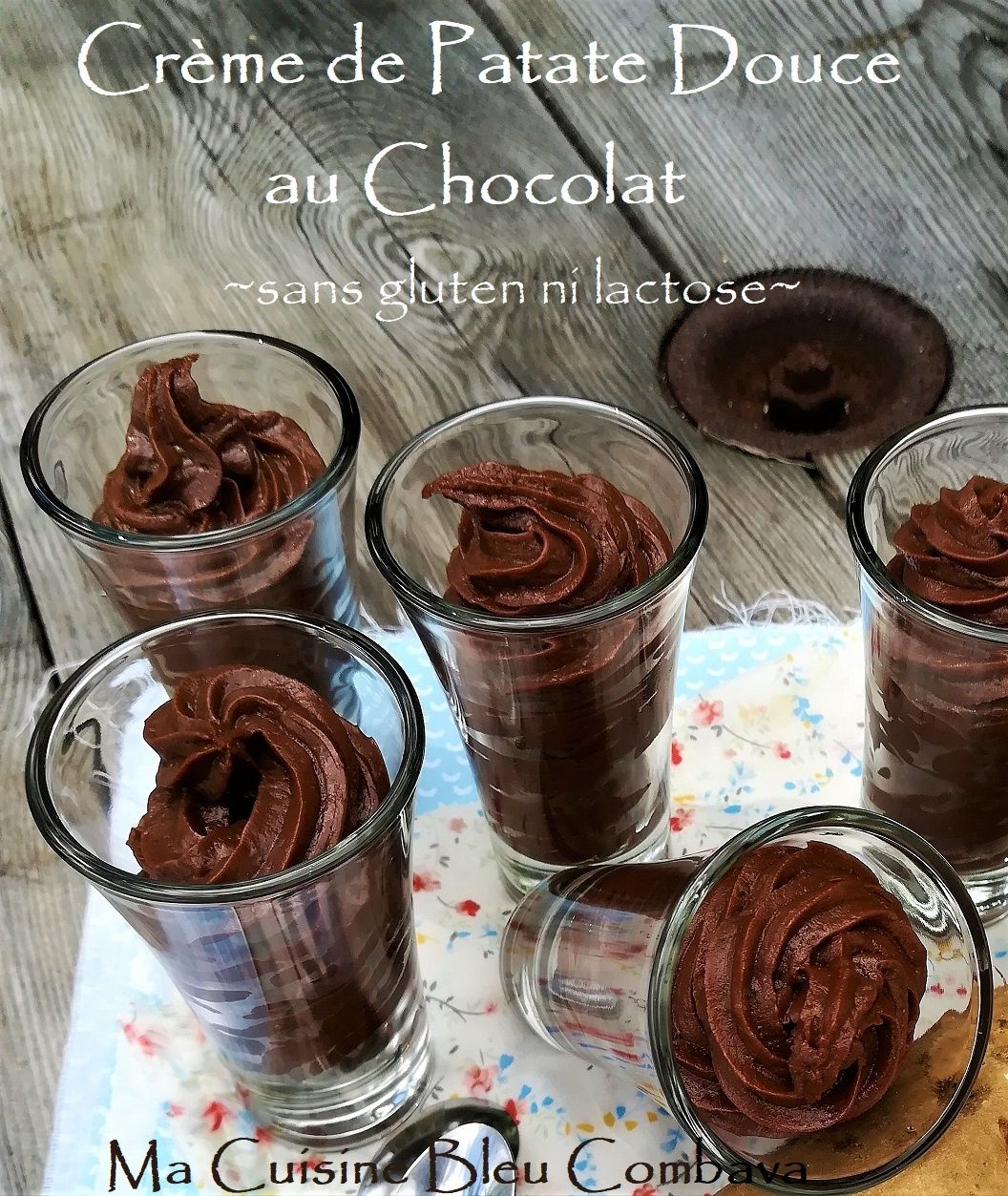 Crème de Patate Douce au Chocolat ~sans lactose ni gluten~