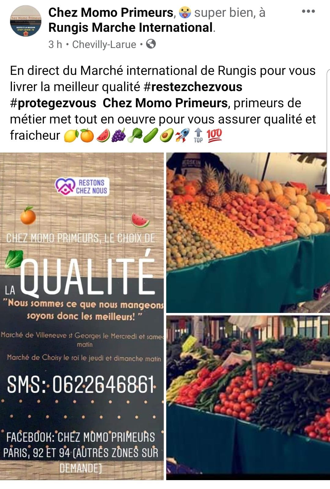 Chez MOMO PRIMEURS - COLOMBES livraison à domicile