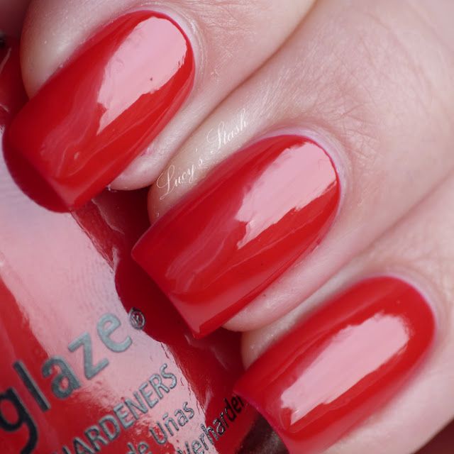 China Glaze Poinsettia from Let It Snow holiday collection
