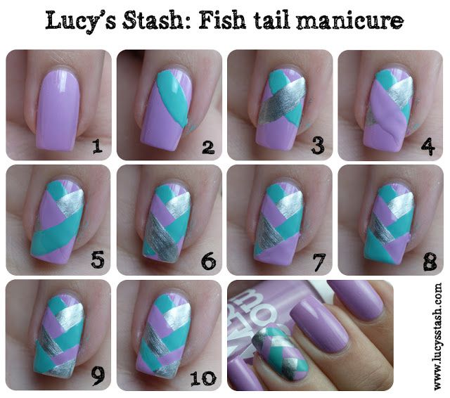 Lucy's Stash - Fishtail braid manicure tutorial