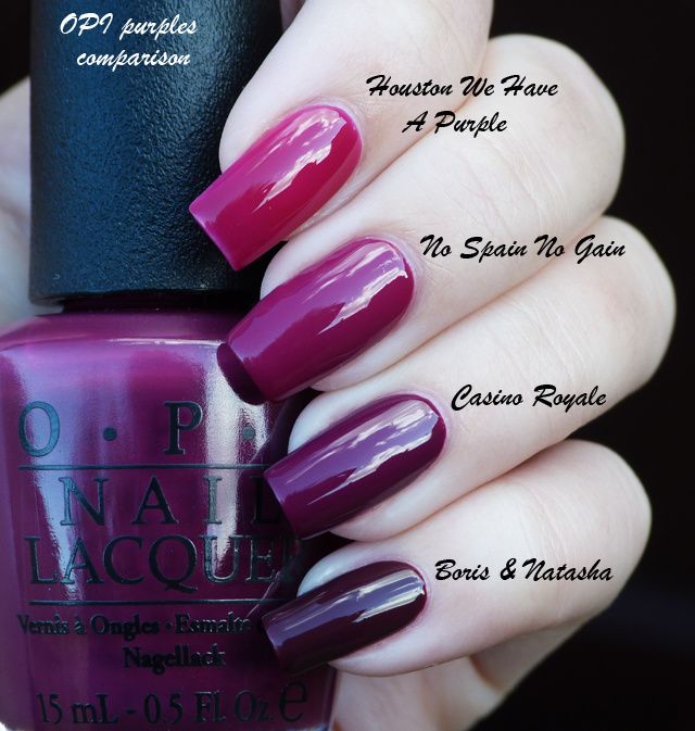 Lucy's Stash - OPI purples comparison