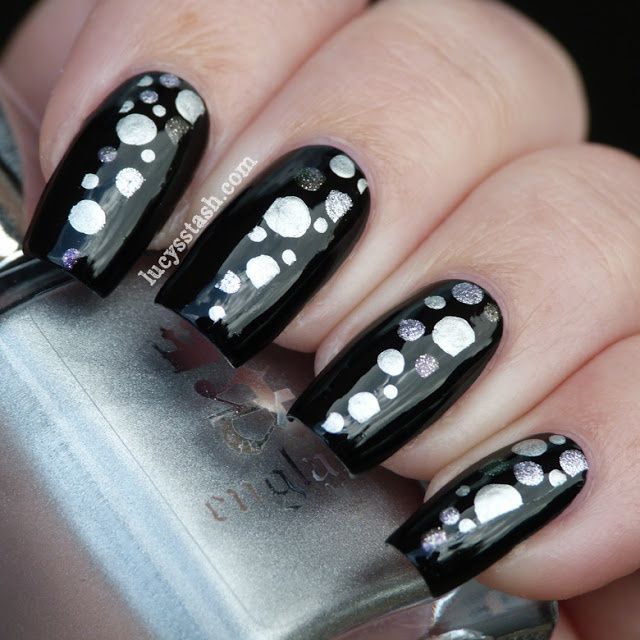 Lucy's Stash - black and silver dotticure