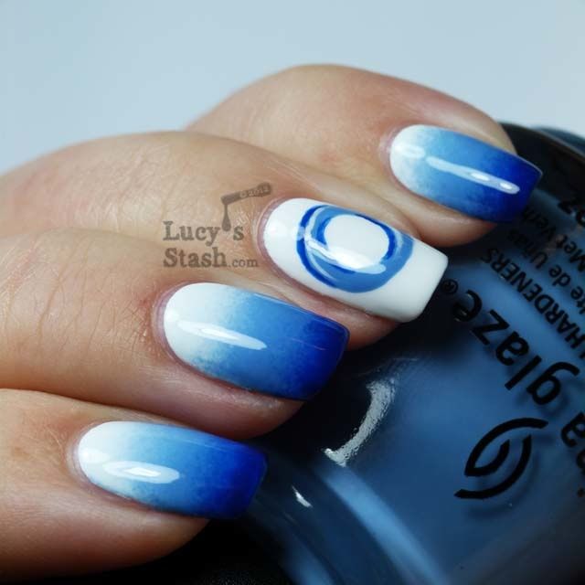 Lucy's Stash - Blue manicure for the World Diabetes Day