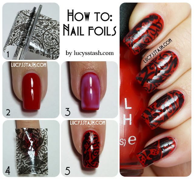 10 Styles Lace Nail Foils