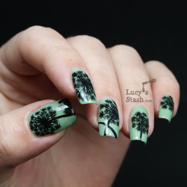 Lucy's Stash - Dandelions nail art