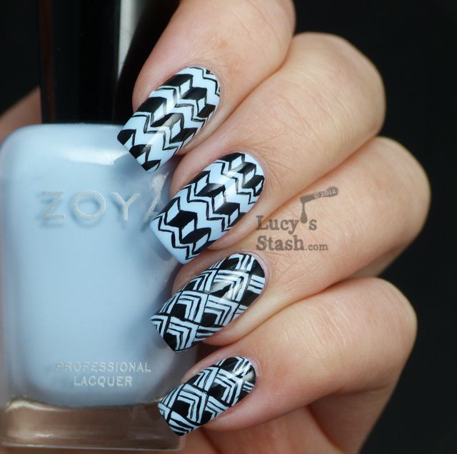 Lucy's Stash - patterned manicure