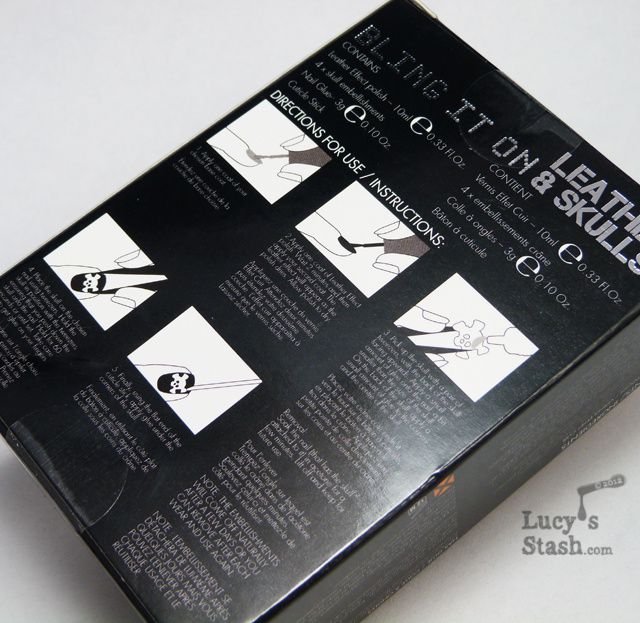 Lucy's Stash - Nails Inc. Bling It On Black Leather & Skulls
