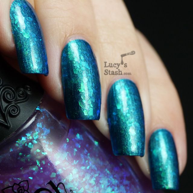 Lucy's Stash - Nfu Oh #50 over Nicole by OPI Candid Cameron