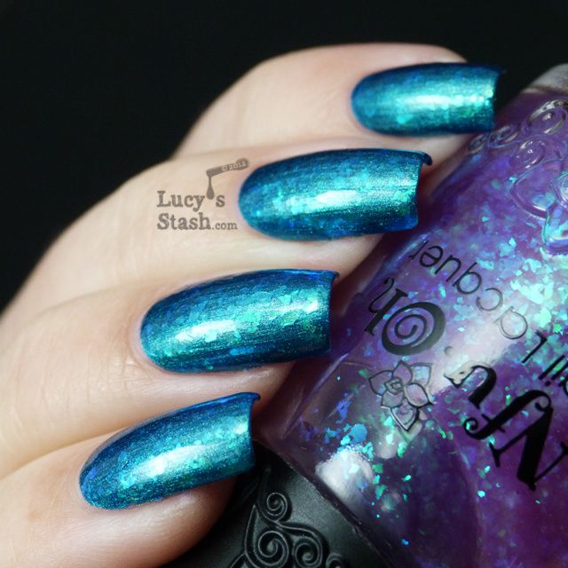 Lucy's Stash - Nfu Oh #50 over Nicole by OPI Candid Cameron