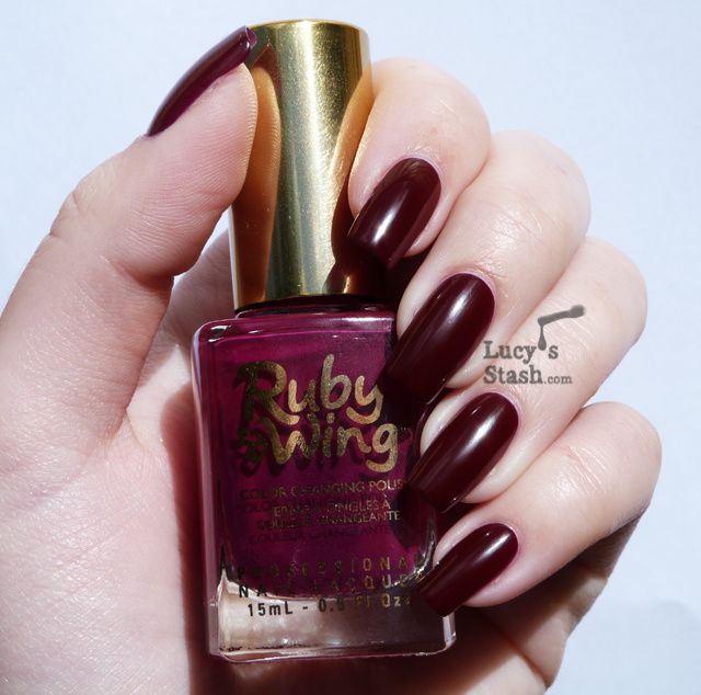 Lucy's Stash - Ruby Wing Colour Changing Nail polish in Poppy