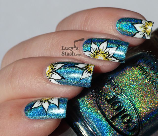 Lucy's Stash - Floral nail art