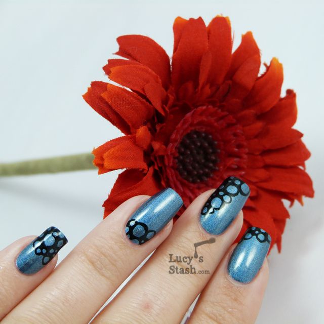 Lucy's Stash - freehand nail art