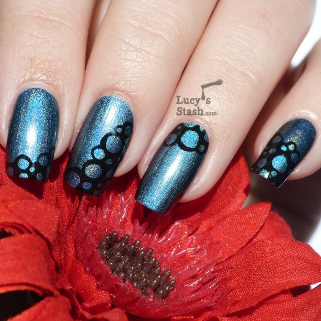 Lucy's Stash - freehand nail art
