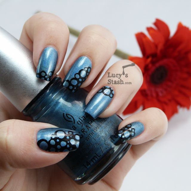 Lucy's Stash - freehand nail art