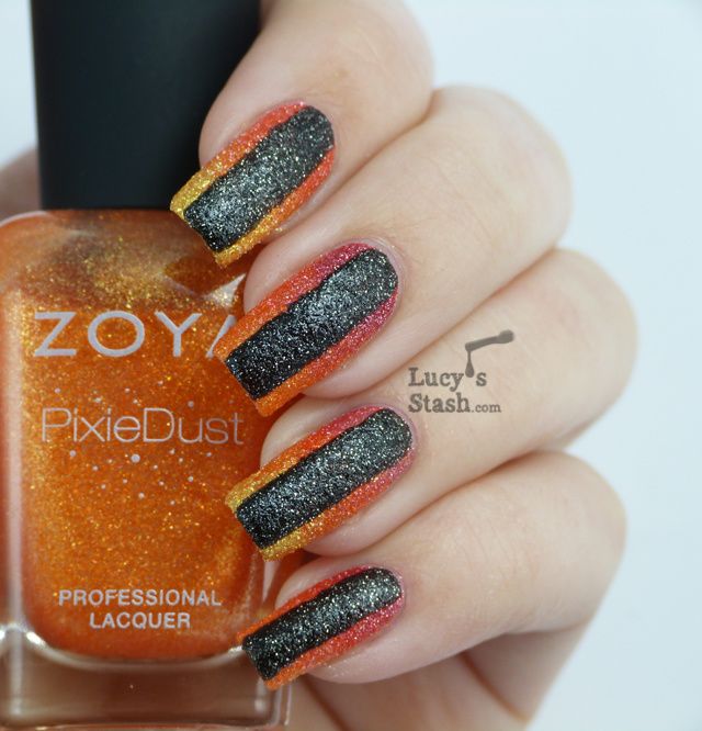 Lucy's Stash - Nail Art with Zoya PixieDust Summer polishes