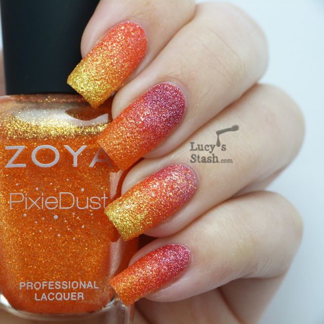 Lucy's Stash - Gradient with Zoya PixieDust Summer polishes