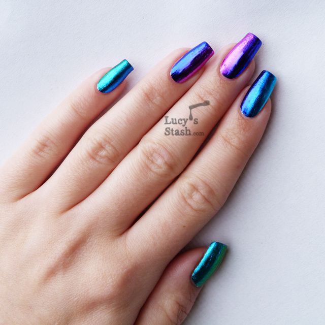 Lucy's Stash: Gradient nail foil manicure feat. Born Pretty Store nail foils