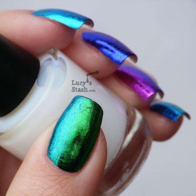 Lucy's Stash: Gradient nail foil manicure feat. Born Pretty Store nail foils