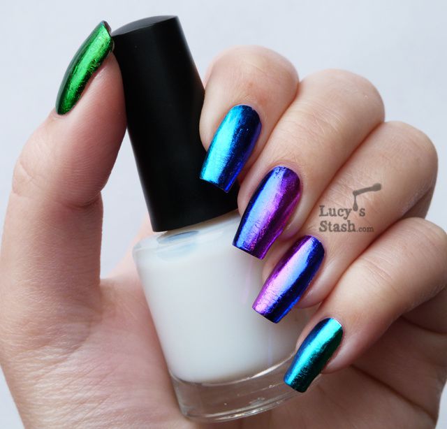 Lucy's Stash: Gradient nail foil manicure feat. Born Pretty Store nail foils