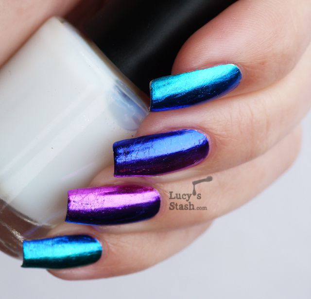 Lucy's Stash: Gradient nail foil manicure feat. Born Pretty Store nail foils