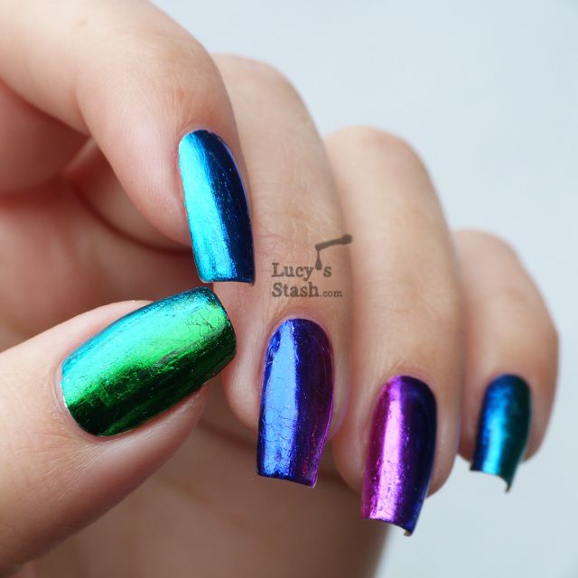 Lucy's Stash: Gradient nail foil manicure feat. Born Pretty Store nail foils