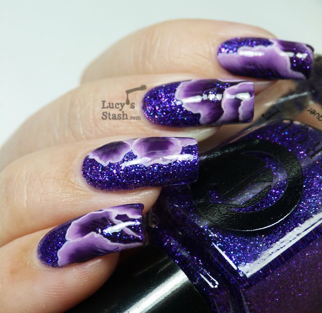 One Stroke Abstract Purple Petals with Tutorial feat Talullah Tu Misha ...