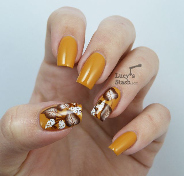 Tree Leaf Autumn Nail Art Decal Sticker - Nailodia