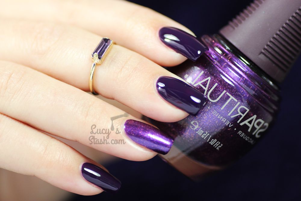 Dark purples on my nails with SpaRitual polishes! - Lucy's Stash