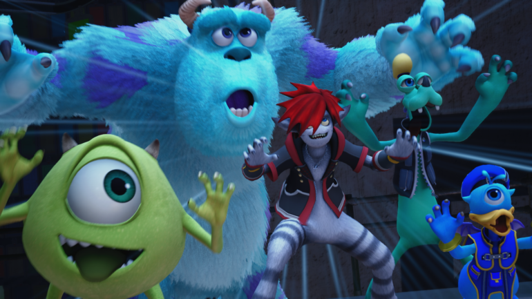 Kingdom hearts 3 présente le nouveau monde Monstres & Cie en vidéo gameplay !