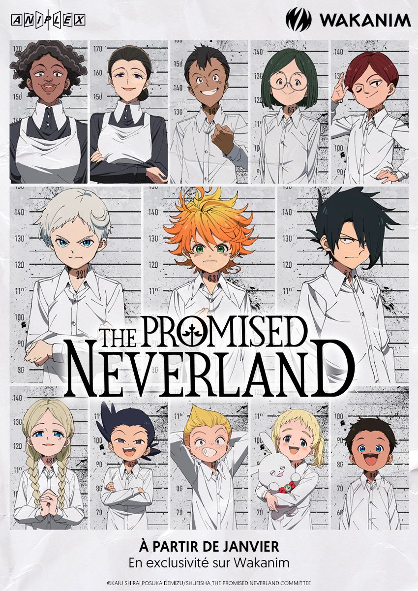 THE PROMISED NEVERLAND en Janvier en exclusivité sur Wakanim !