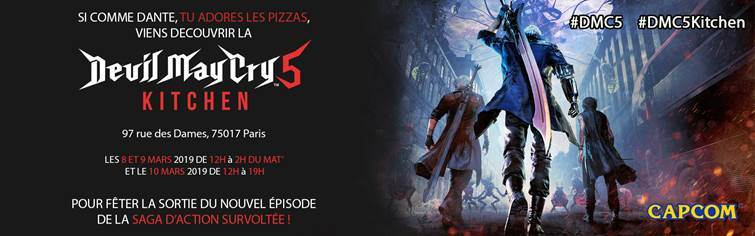 Capcom France annonce l’ouverture u restaurent Devil May Cry 5 Kitchen !