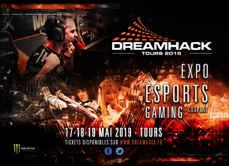 La cinquième DreamHack France se tiendra du 19 au 21 mai à TOURS
