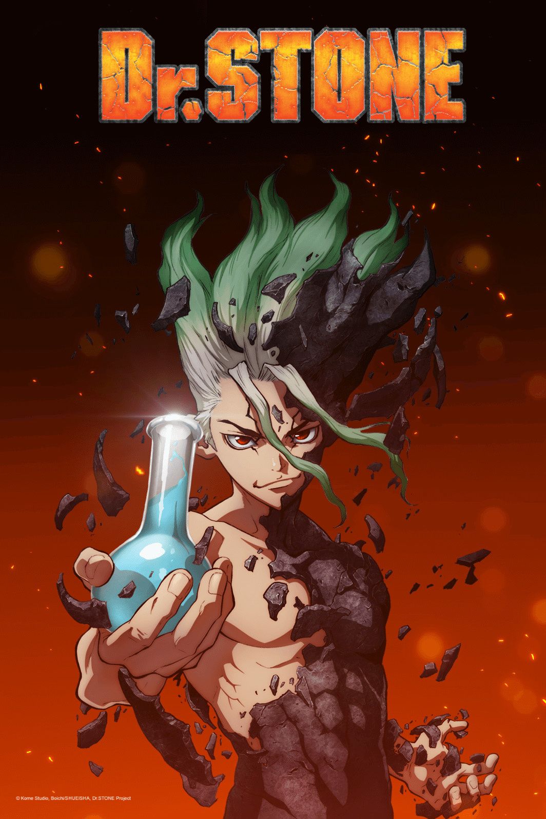 La série Dr. STONE diffusée cet été en simulcast sur Crunchyroll
