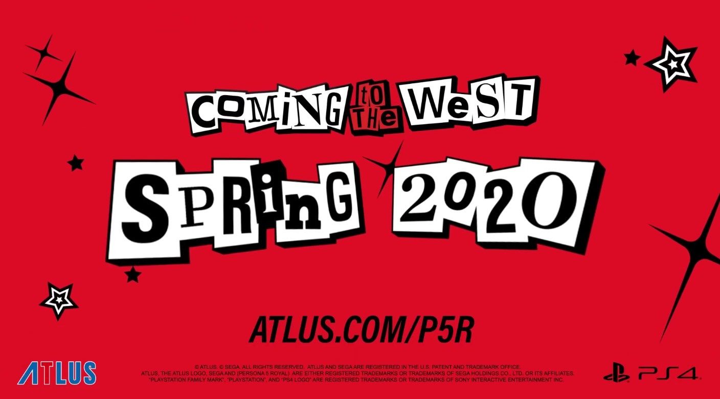 Persona 5 Royal pour le printemps 2020 !