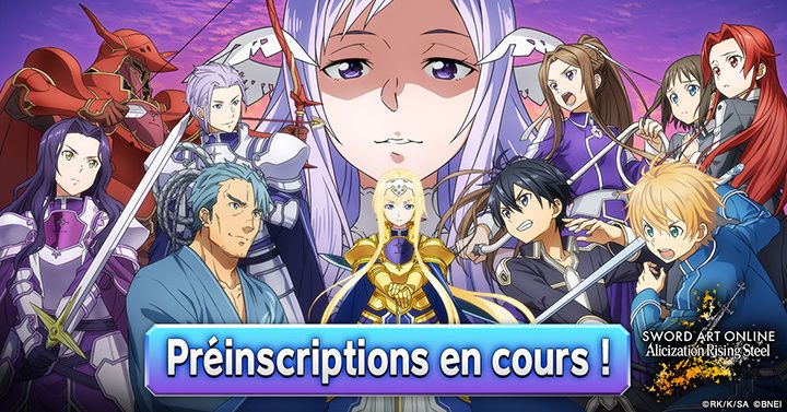 Sword Art Online : Les pré-inscriptions pour le prochain jeu mobile ALICIZATION Rising Steel
