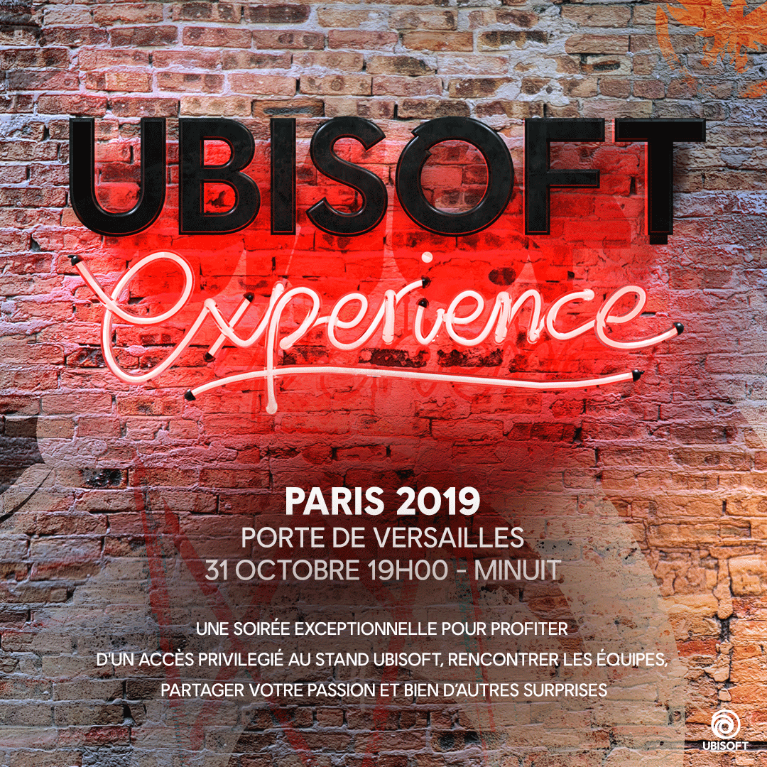 Ubisoft annonce que l'Ubisoft Experience, son tout premier événement à destination de ses fans, arrive à Paris