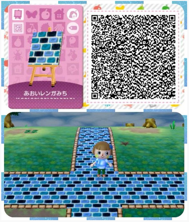 Les qr codes sols (briques) : - Animal Crossing New Leaf