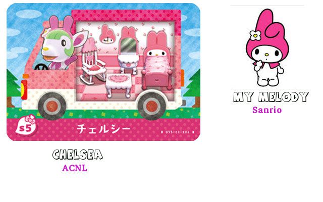 Les 6 cartes Sanrio (sortie en France le 25/11/2016) - Animal Crossing New  Leaf